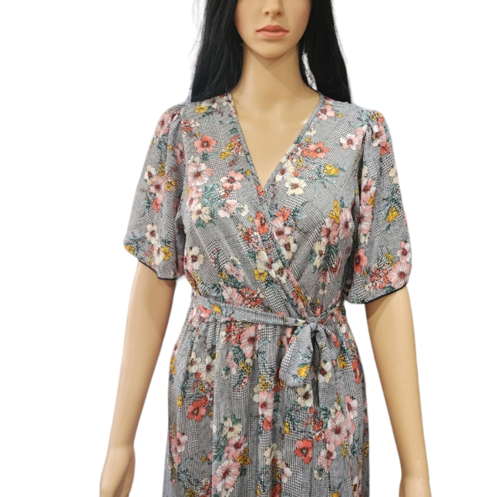 Orange creek dress flower print size M